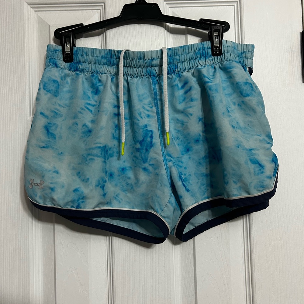 Under Armour Light Blue Tie-Dye Athletic Shorts